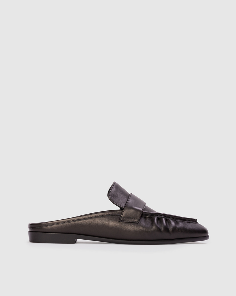 [Smooth mood] / ☆ Gaby Mocassin Loafer / Black Smooth mood] / ☆ Gaby Mocassin Loafer / Black
