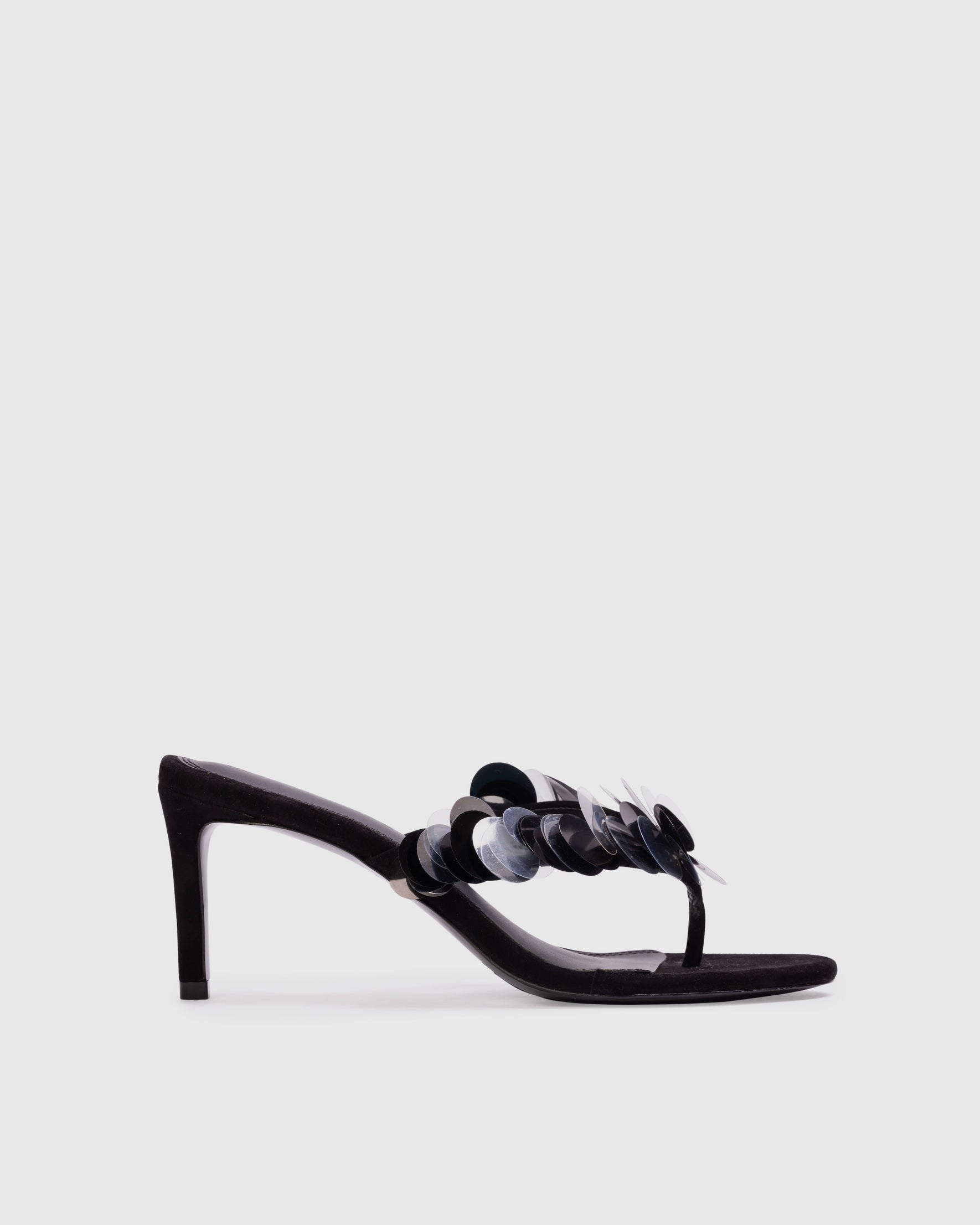 New black suede work flats shoe /// 9.5 main image 1